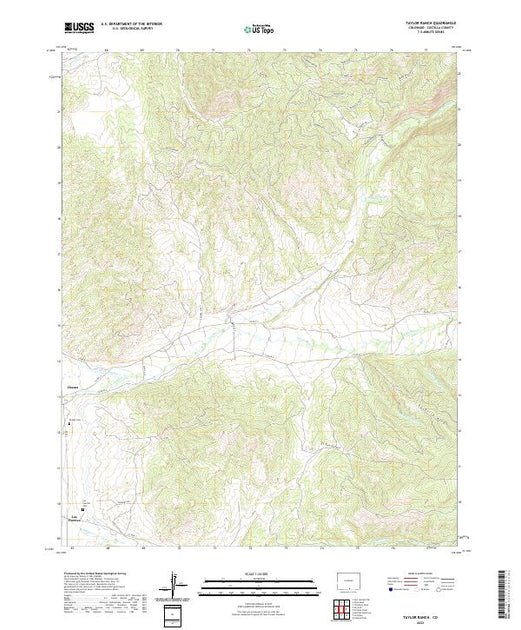 US Topo 7.5-minute map for Taylor Ranch CO – American Map Store