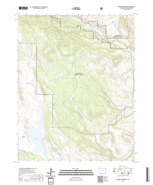 US Topo 7.5-minute map for Terrace Reservoir CO