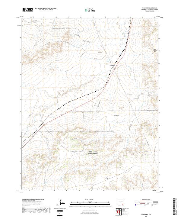 US Topo 7.5-minute map for Thatcher CO