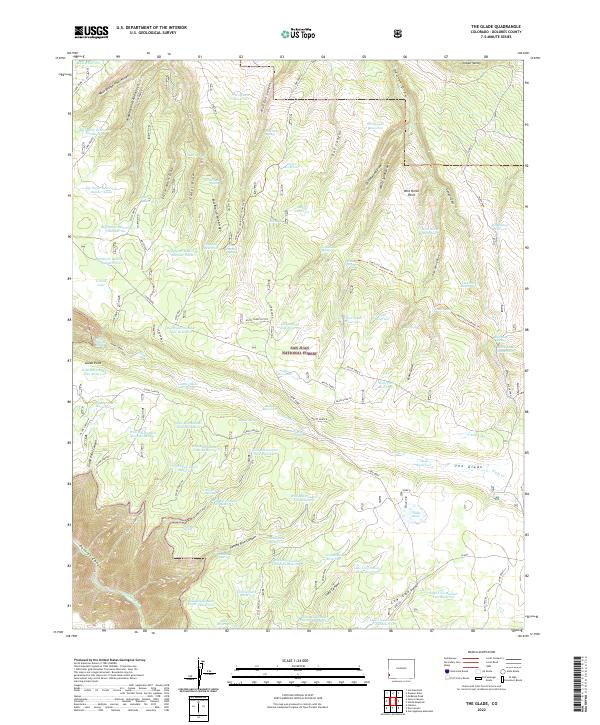 US Topo 7.5-minute map for The Glade CO