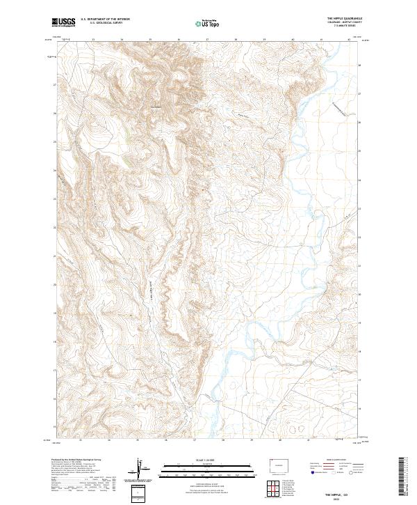 US Topo 7.5-minute map for The Nipple CO