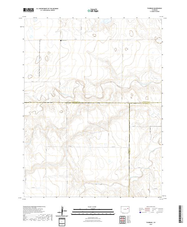 US Topo 7.5-minute map for Thurman CO