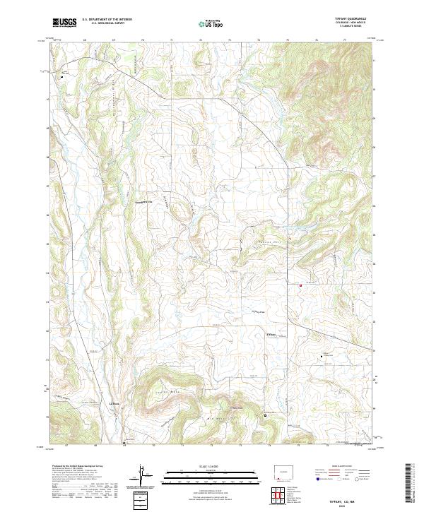 US Topo 7.5-minute map for Tiffany CONM
