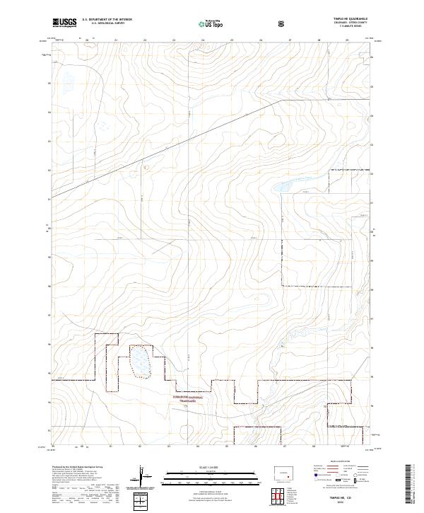 US Topo 7.5-minute map for Timpas NE CO