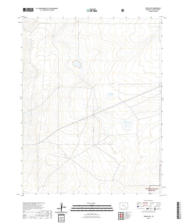 US Topo 7.5-minute map for Timpas NW CO
