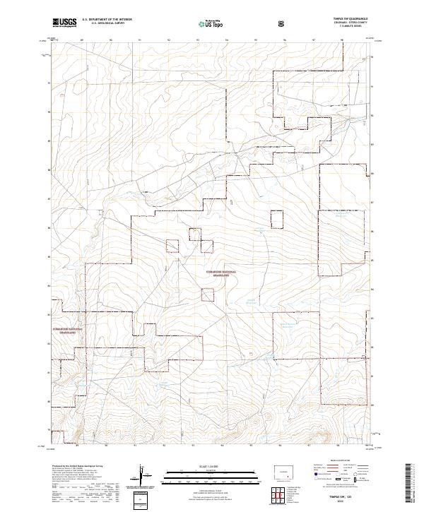 US Topo 7.5-minute map for Timpas SW CO