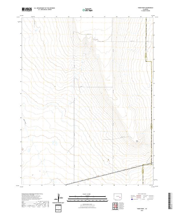 US Topo 7.5-minute map for Todd Point CO