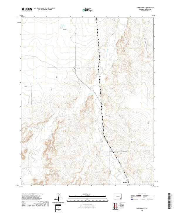 US Topo 7.5-minute map for Toonerville CO