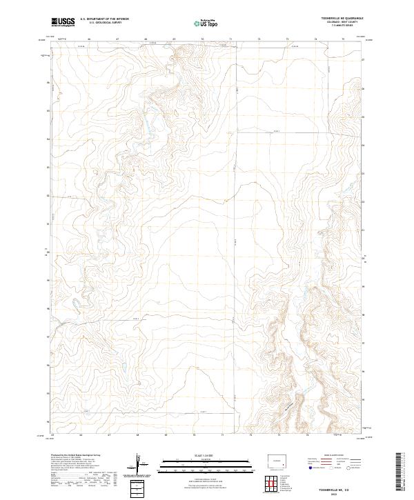 US Topo 7.5-minute map for Toonerville NE CO