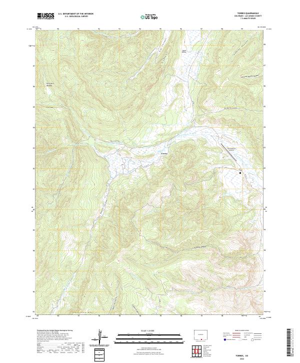 US Topo 7.5-minute map for Torres CO