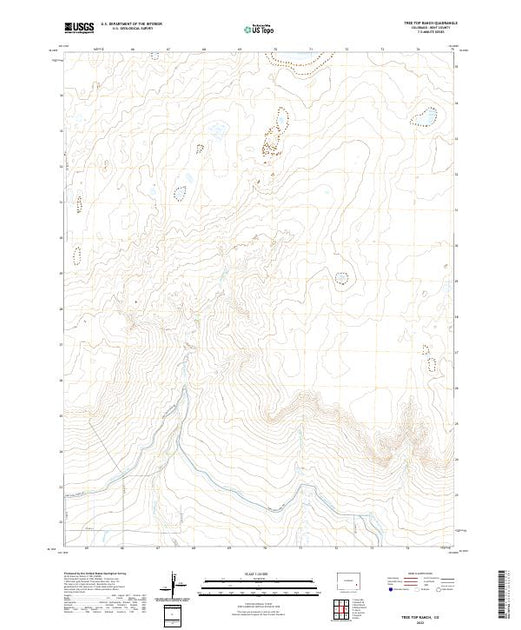 US Topo 7.5-minute map for Tree Top Ranch CO – American Map Store