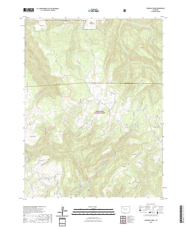 US Topo 7.5-minute map for Triangle Park CO
