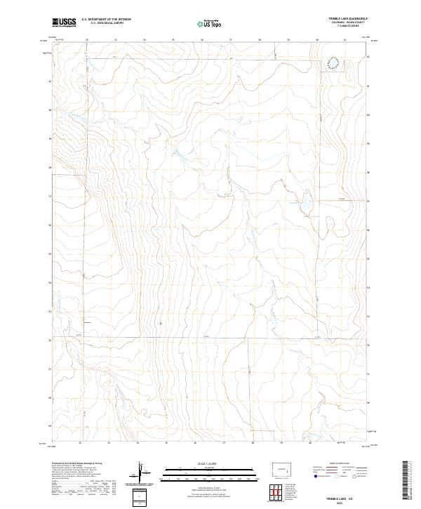 US Topo 7.5-minute map for Trimble Lake CO