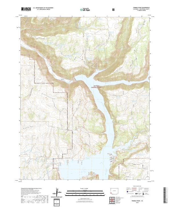 US Topo 7.5-minute map for Trimble Point CO