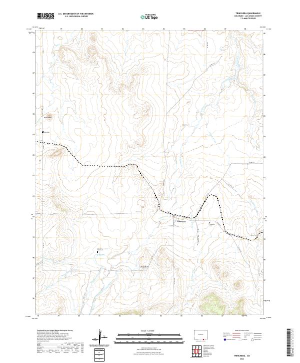 US Topo 7.5-minute map for Trinchera CO