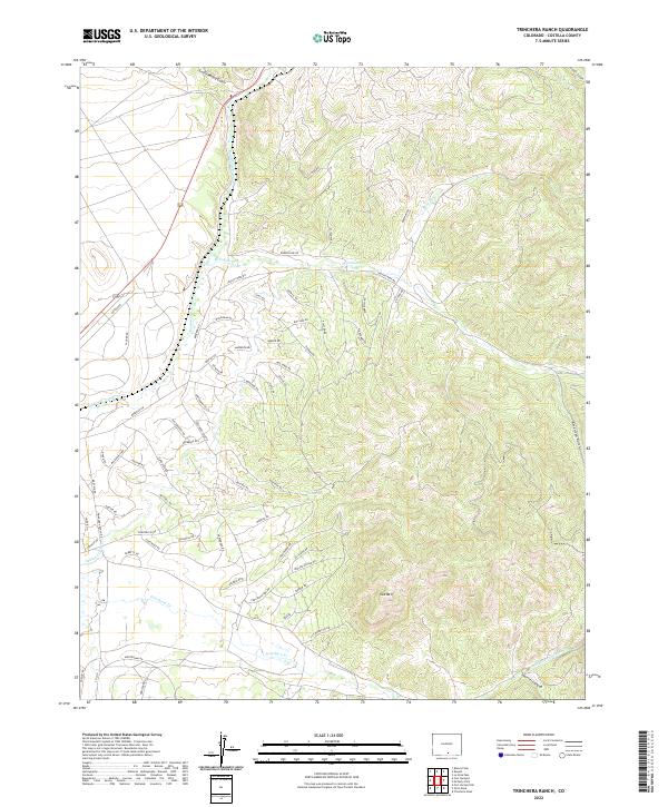 US Topo 7.5-minute map for Trinchera Ranch CO