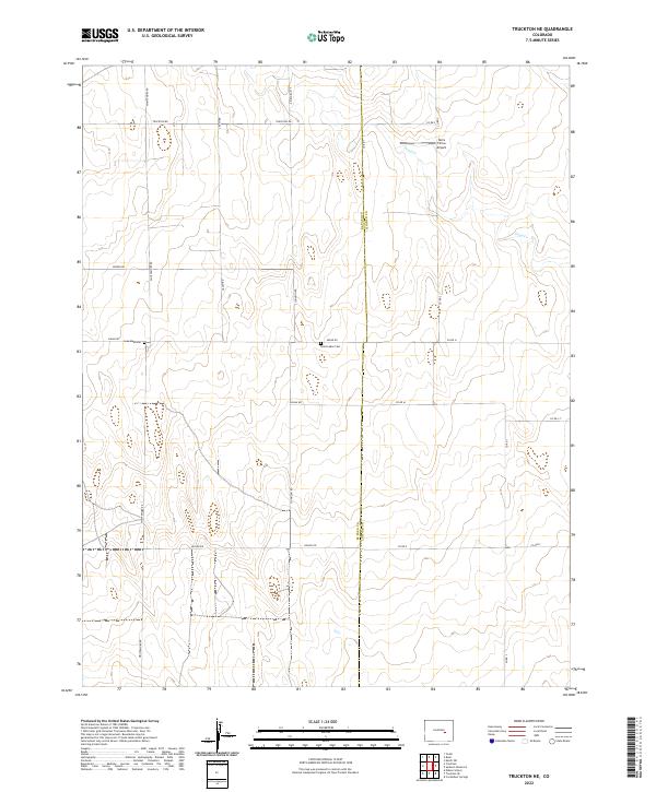 US Topo 7.5-minute map for Truckton NE CO