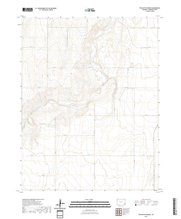 US Topo 7.5-minute map for Two Butte Springs CO