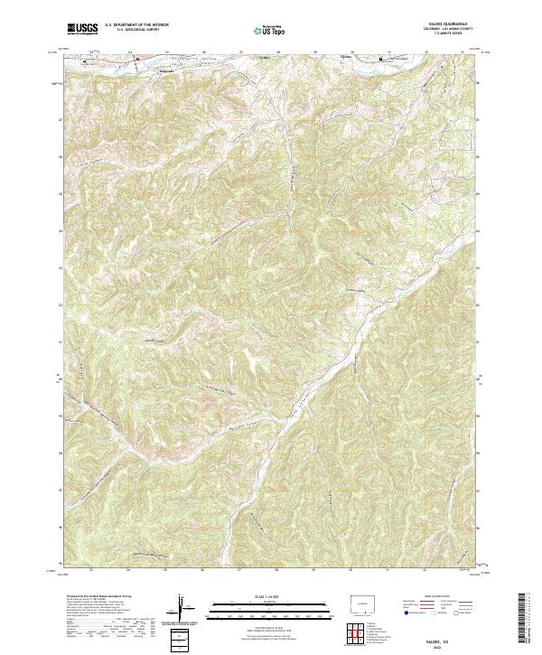 US Topo 7.5-minute map for Valdez CO