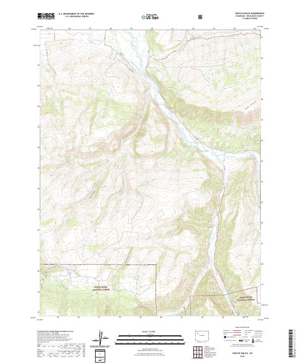 US Topo 7.5-minute map for Veatch Gulch CO