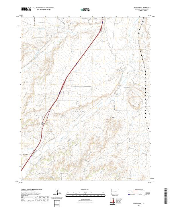 US Topo 7.5-minute map for Verde School CO