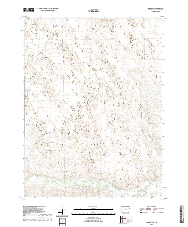 US Topo 7.5-minute map for Vernon SW CO