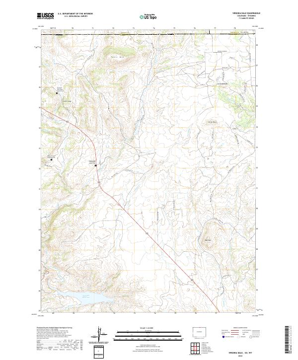 US Topo 7.5-minute map for Virginia Dale COWY