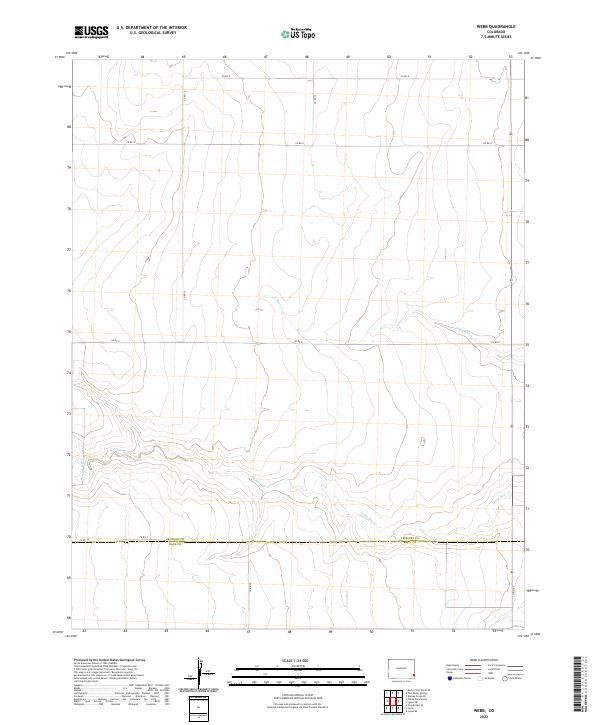 US Topo 7.5-minute map for Webb CO
