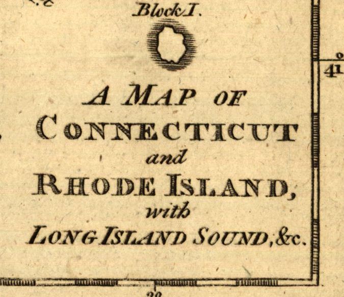 A Map of Connecticut and Rhode Island with Long Island Sound, 1776