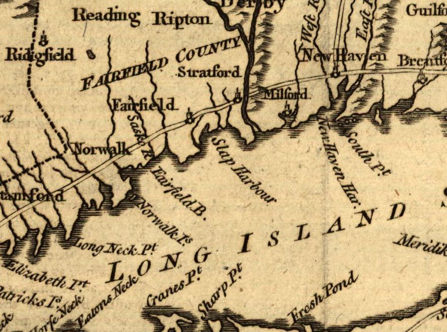 A Map of Connecticut and Rhode Island with Long Island Sound, 1776
