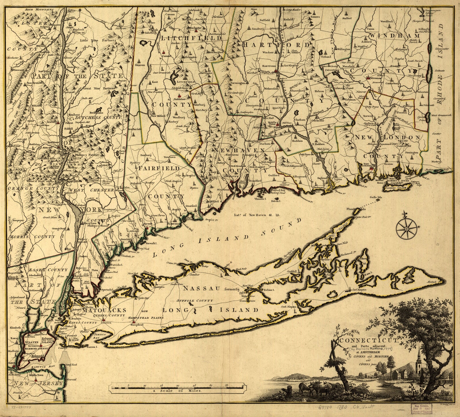 Connecticut and Parts Adjacent, 1780