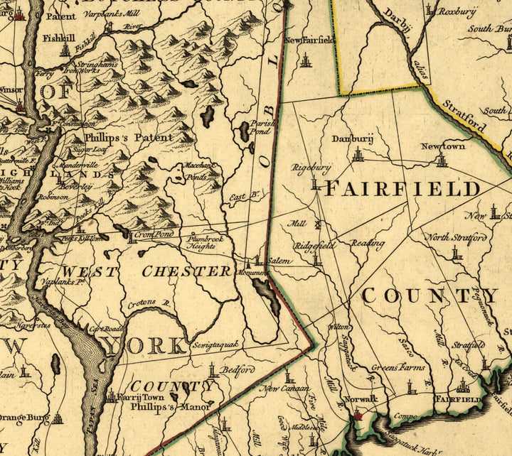 Connecticut and Parts Adjacent, 1780