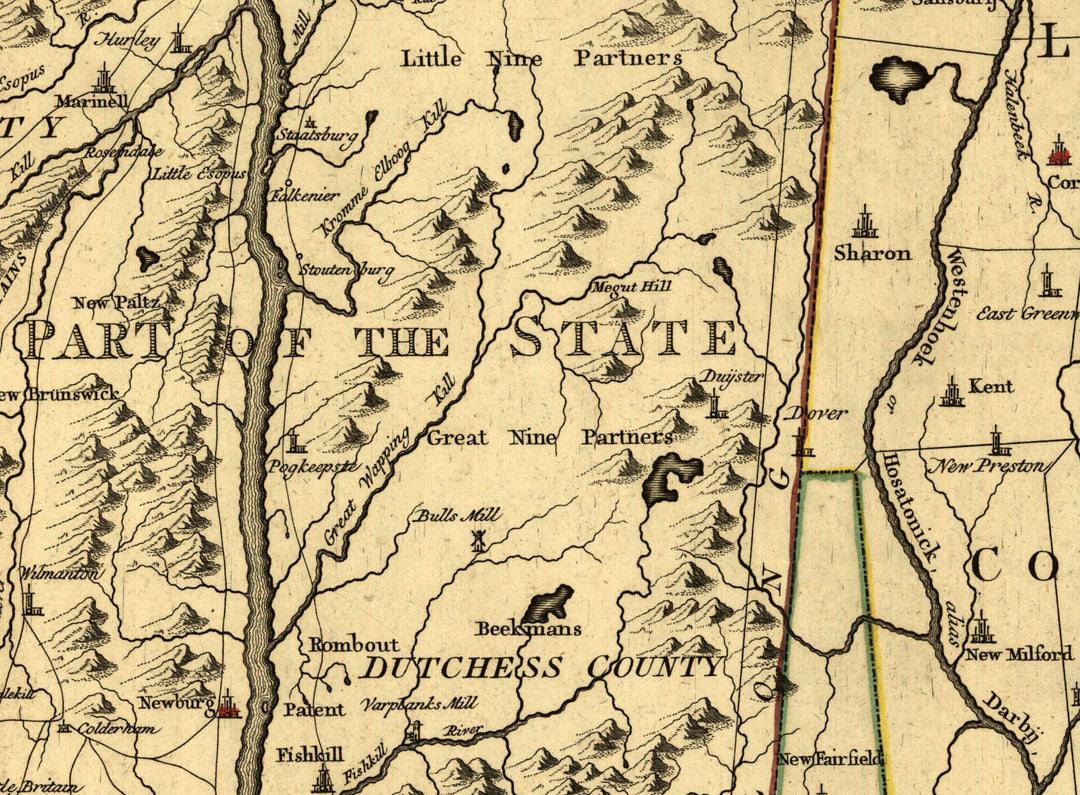 Connecticut and Parts Adjacent, 1780
