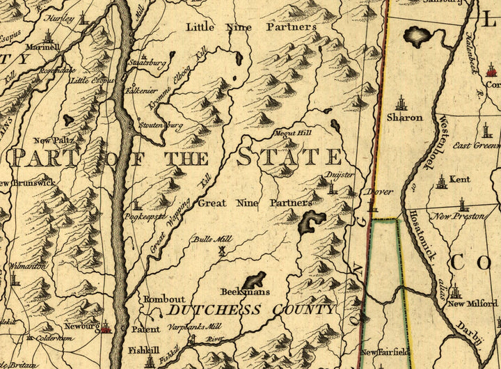 Connecticut and Parts Adjacent, 1780