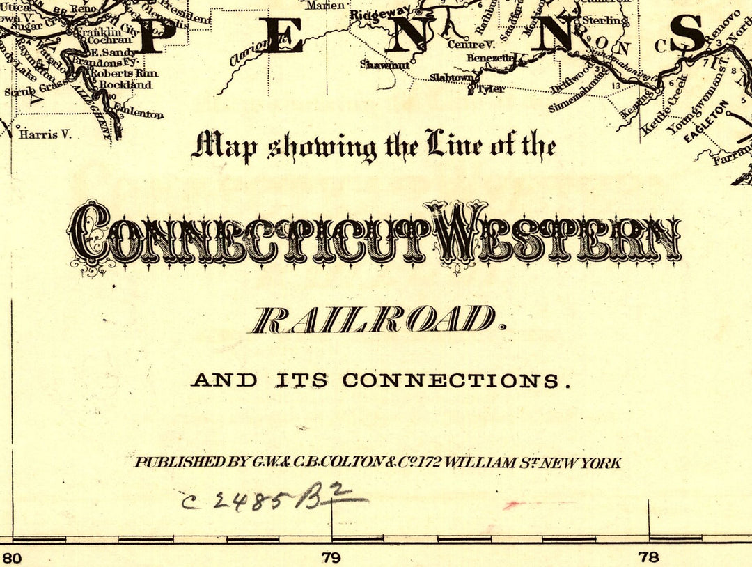 Connecticut Western Railroad and Its Connections, 1871