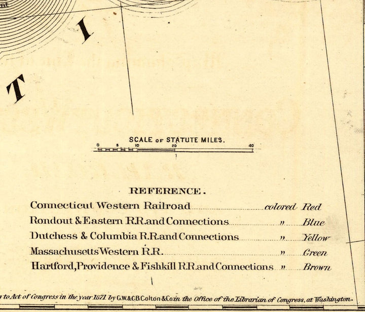 Connecticut Western Railroad and Its Connections, 1871