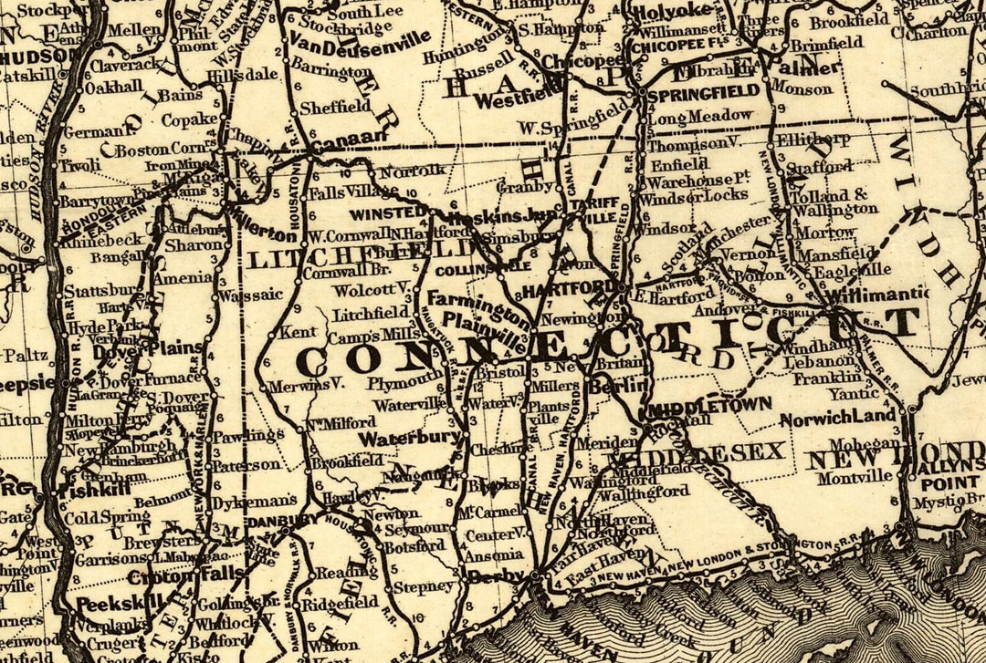 Connecticut Western Railroad and Its Connections, 1871