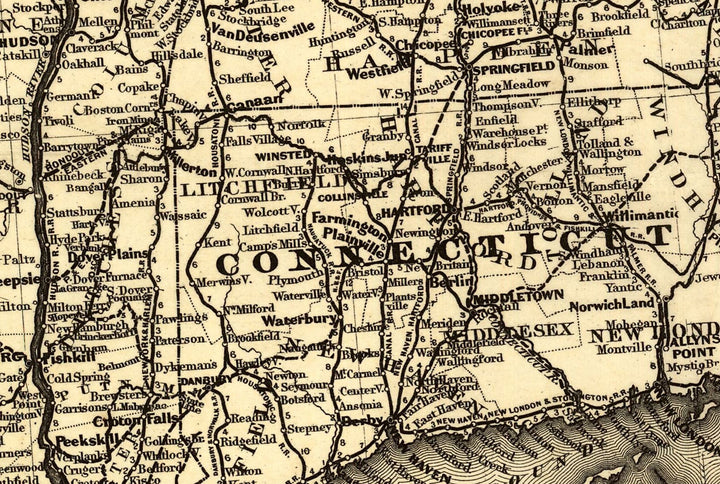 Connecticut Western Railroad and Its Connections, 1871