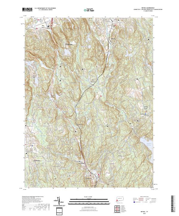 US Topo 7.5-minute map for Bethel CT