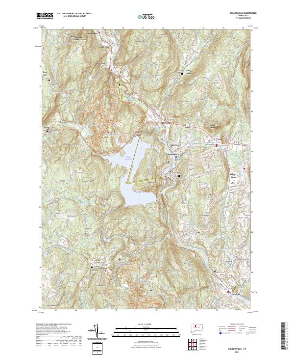 US Topo 7.5-minute map for Collinsville CT