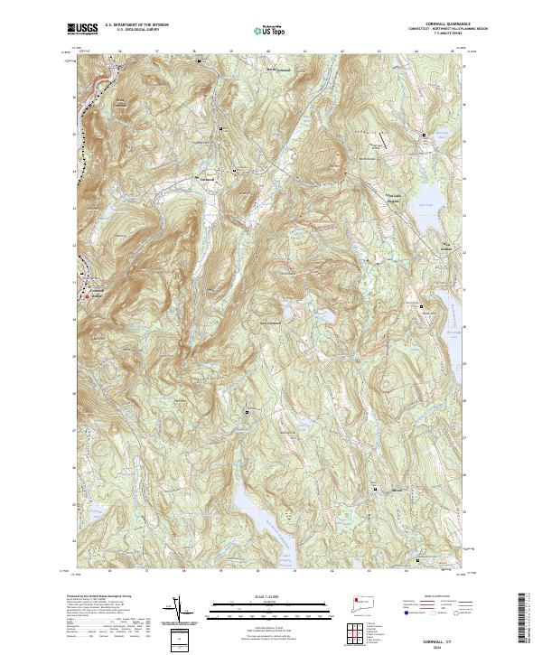 US Topo 7.5-minute map for Cornwall CT