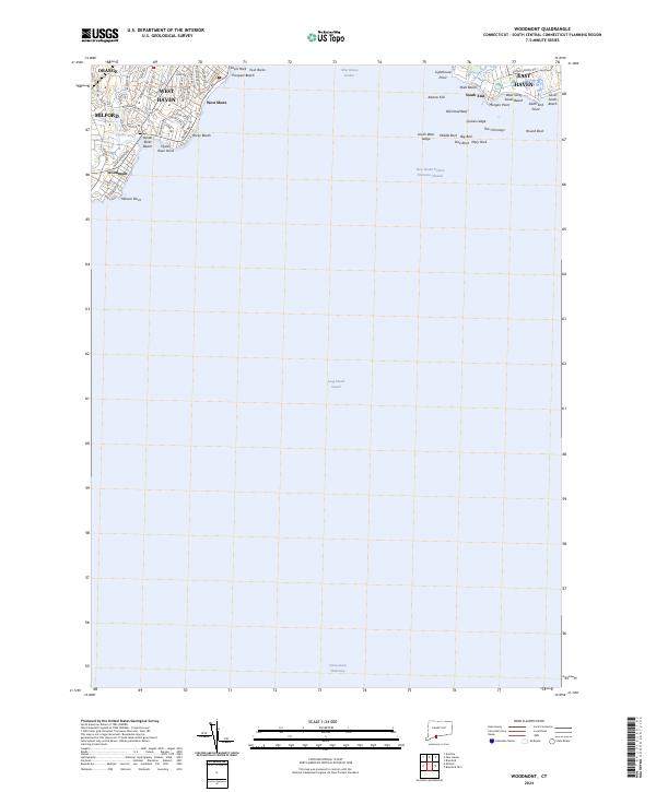 US Topo 7.5-minute map for Woodmont CT