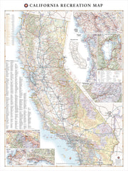 California Recreation Map by Benchmark Maps
