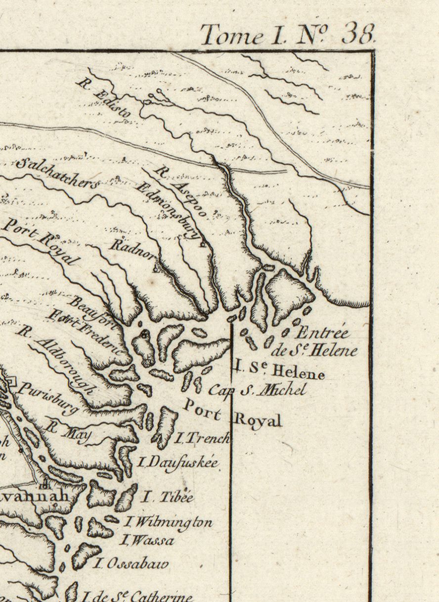 Carte de la nouvelle Georgia. 1703-1772.