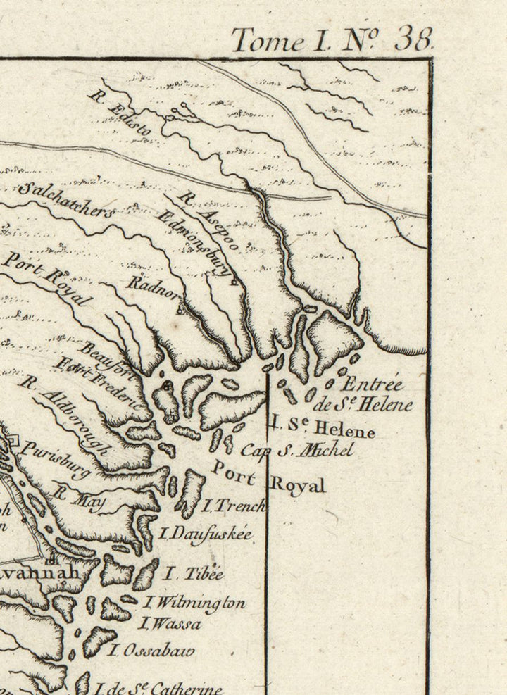 Carte de la nouvelle Georgia. 1703-1772.