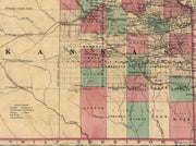 Colton's Kansas & Nebraska, 1855