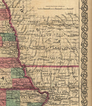 Colton's Kansas & Nebraska, 1855