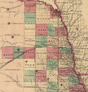 Colton's Kansas & Nebraska, 1855