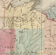 Colton's Township Map of the State of Wisconsin, 1851