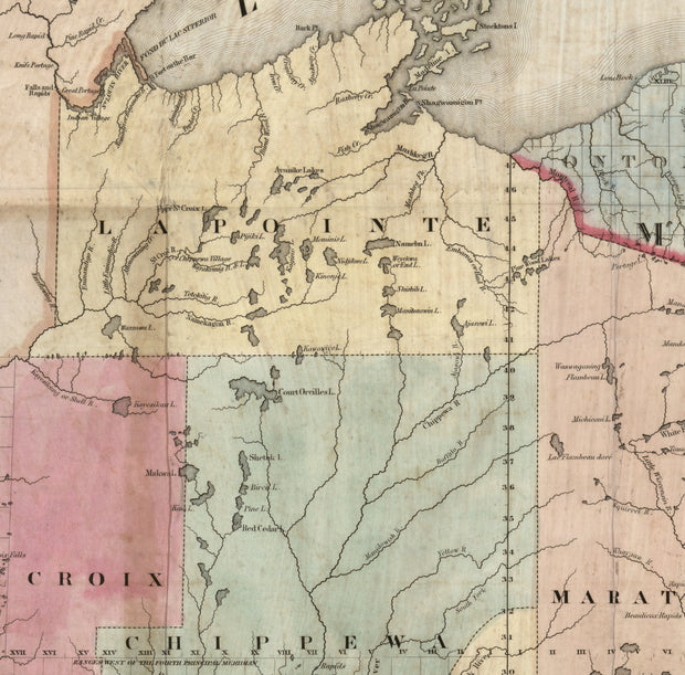 Colton's Township Map of the State of Wisconsin, 1851